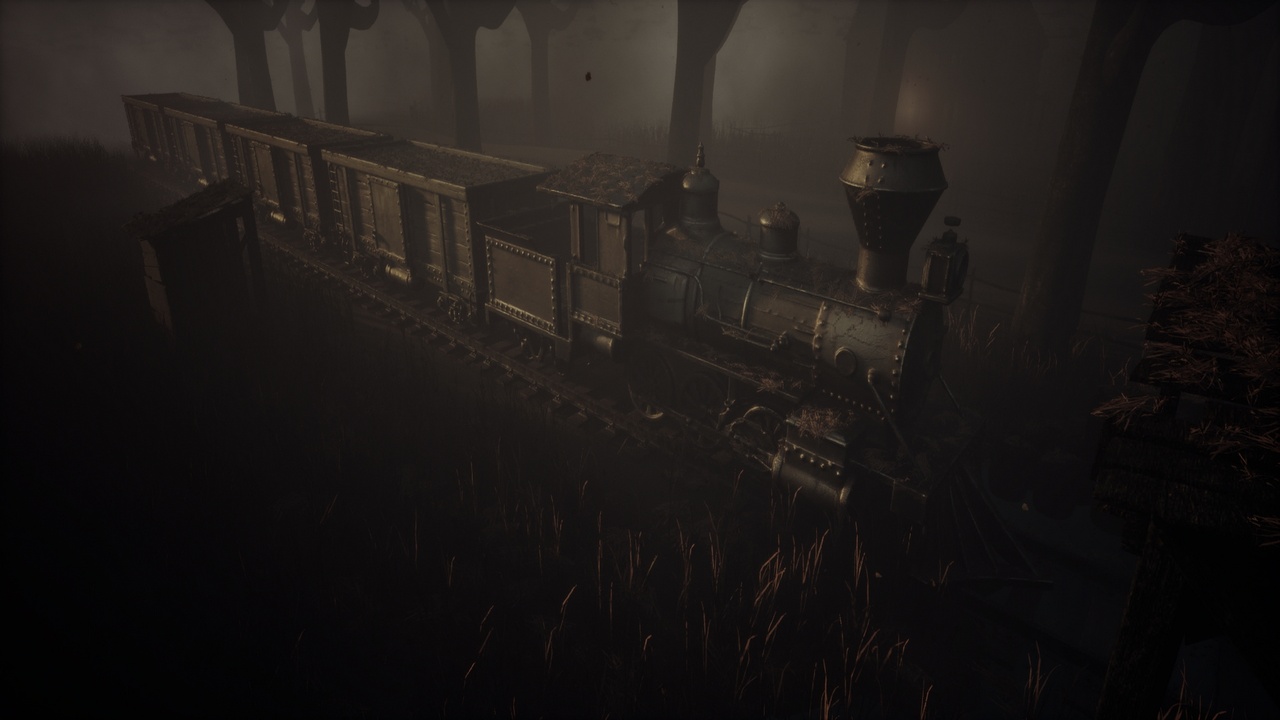 Media 1 for listing Mystic Foggy Horror Swamp Village & Train Station Abandoned Medieval Outpost