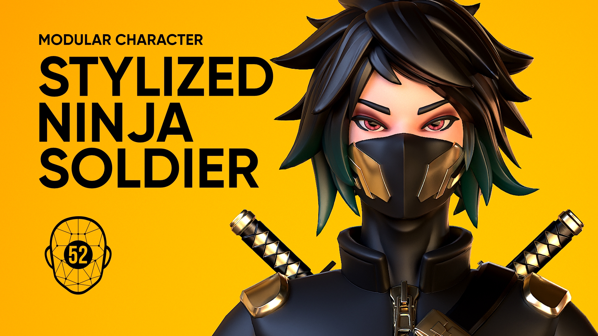 Stylized Ninja - Modular Character | Fab