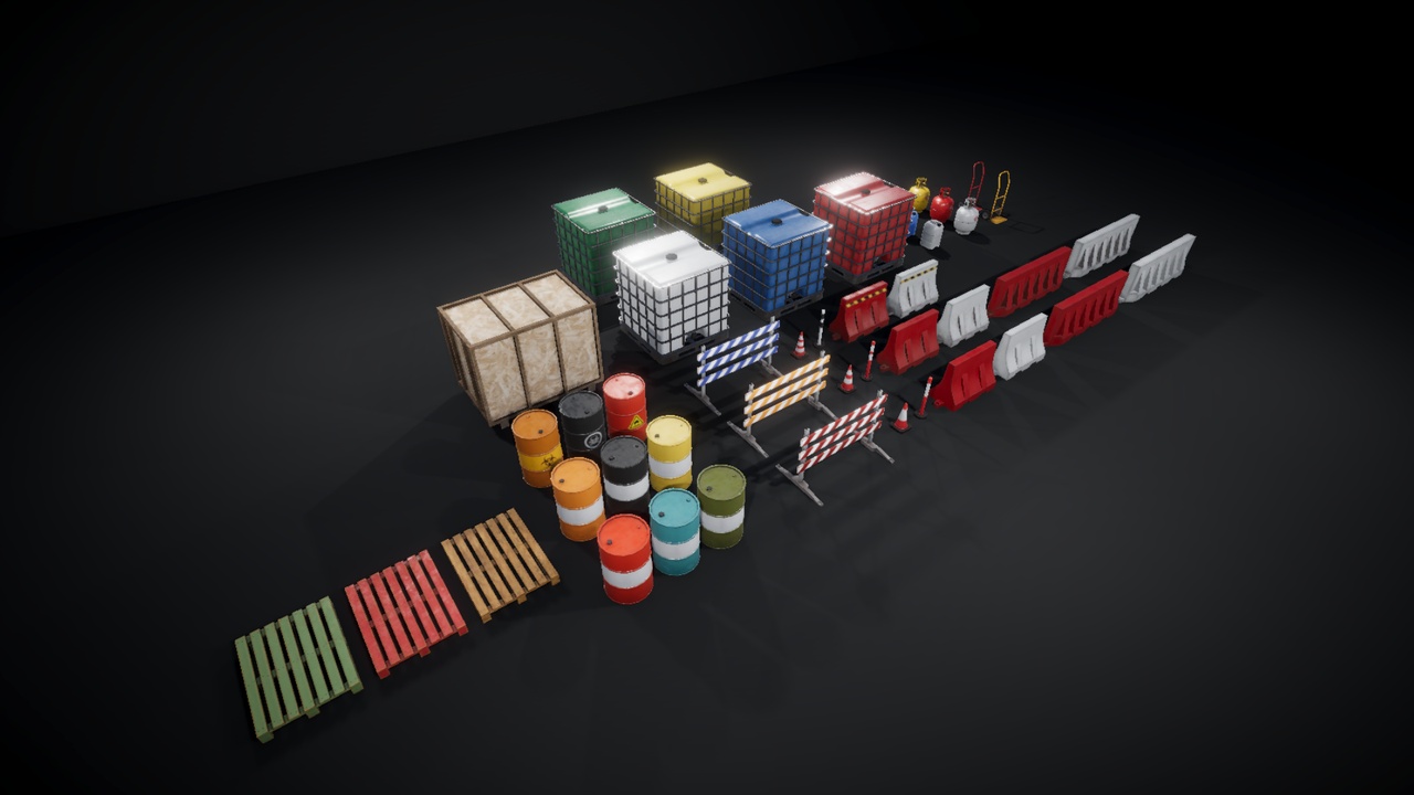File multimediali per l'articolo Urban Worksite Props Pack: 1