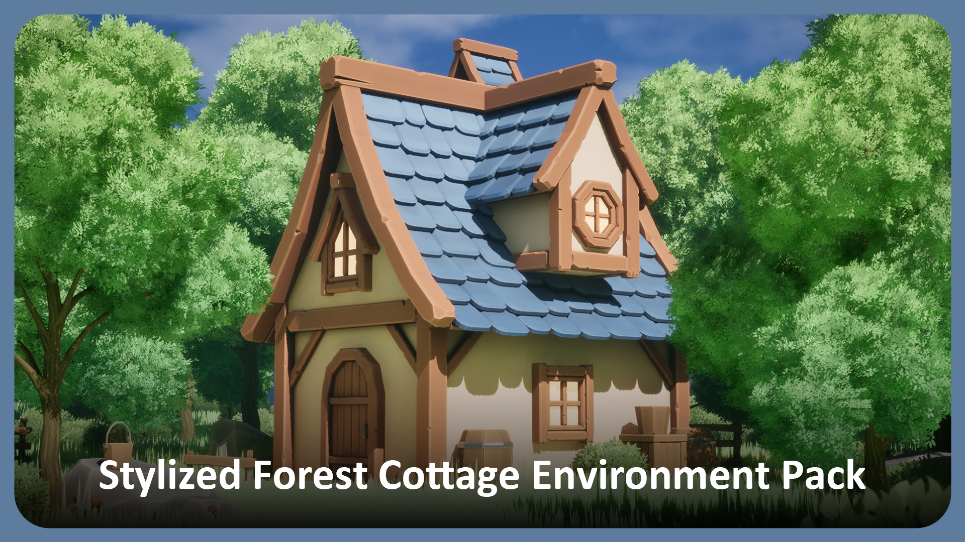 Stylized Forest Cottage Environment Pack | Fab
