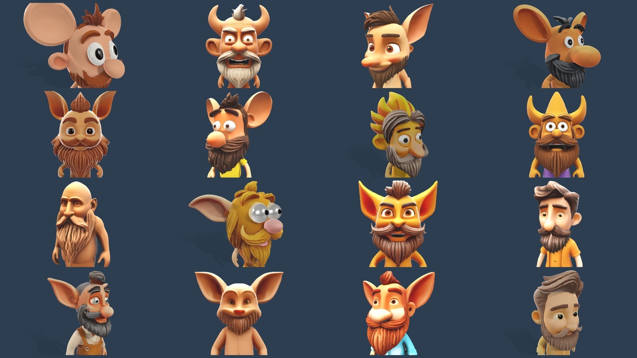 Whimsical Bearded Earthen Sprites 제품 등록을 위한 미디어 1개