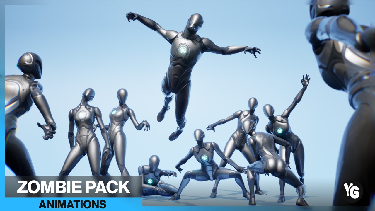 Media 1 for listing 105 Zombie Animations Mocap + 281 Bonus Zombie Audio