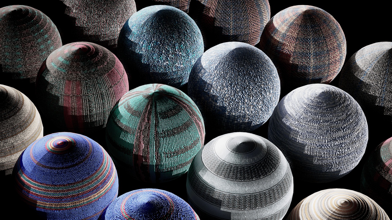 Media 1 for listing Photoscanned from real Japanese fabrics — drop-in 4K PBR materials Vol5