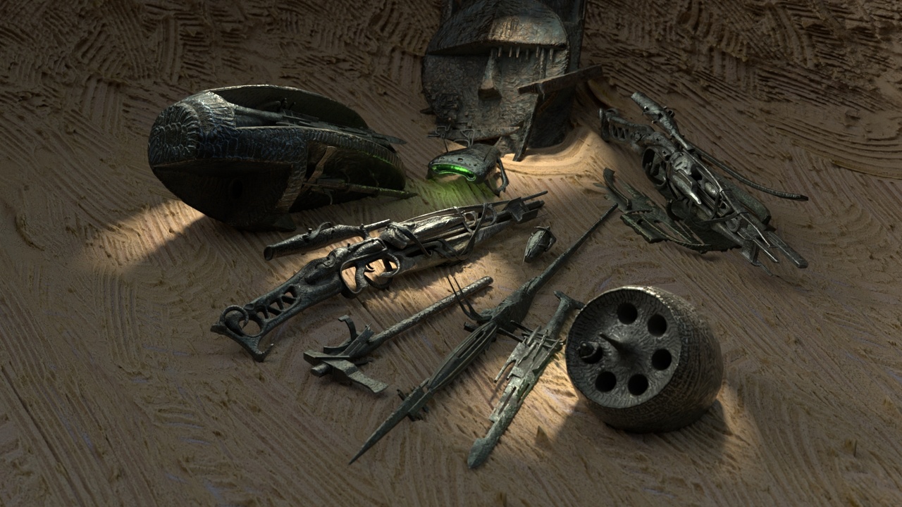 Media 1 for listing Vintage SciFi pack VOL 5 Weapons