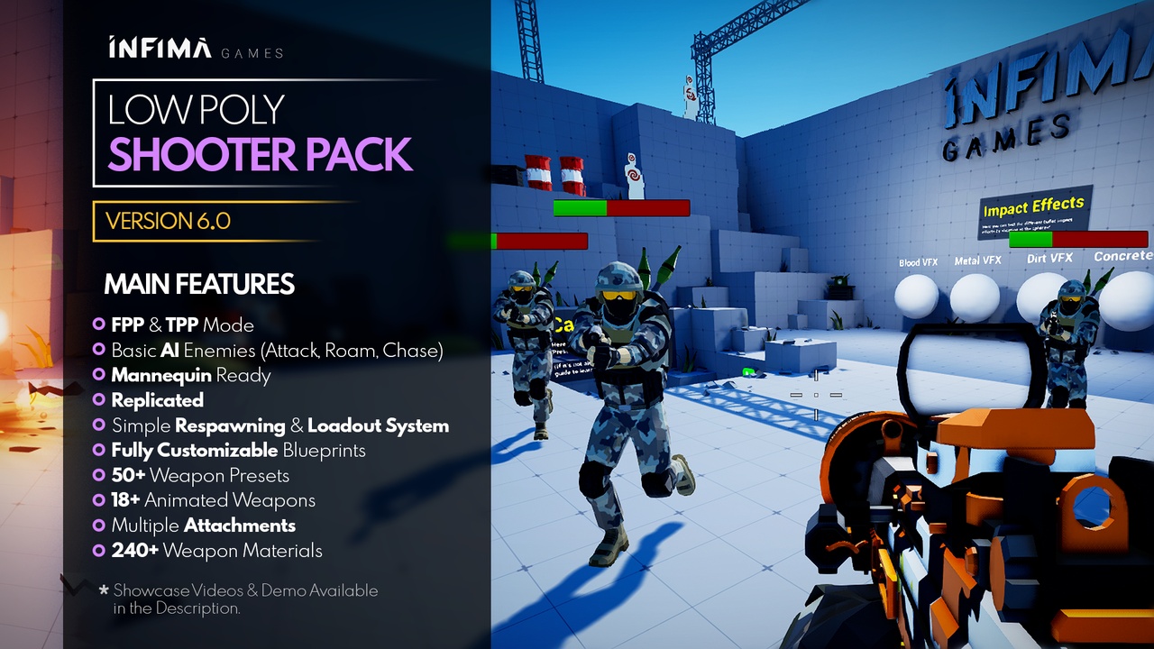 Media 1 for listing Low Poly Shooter Pack v6.0