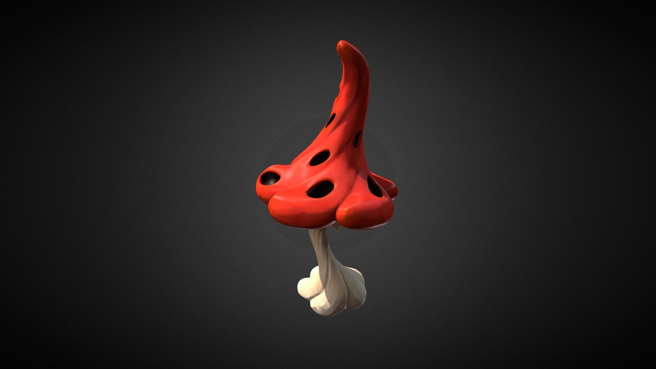 Media 1 for listing Fantasy Mushroom 02 - Game Ready 3D Model
