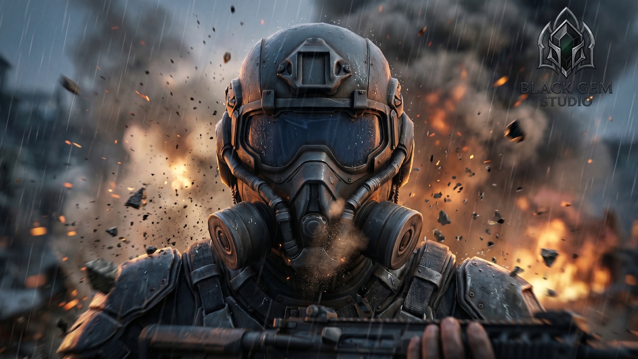 Media 1 for listing Futuristic Tactical Gas Mask Helmet for Metahuman SciFi Survival Characters