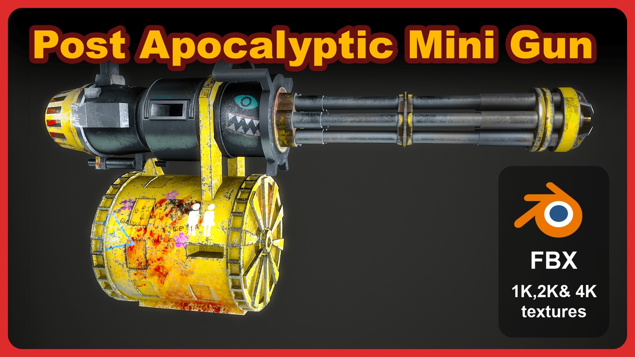Media 1 for listing Post Apocalyptic Mini Gun