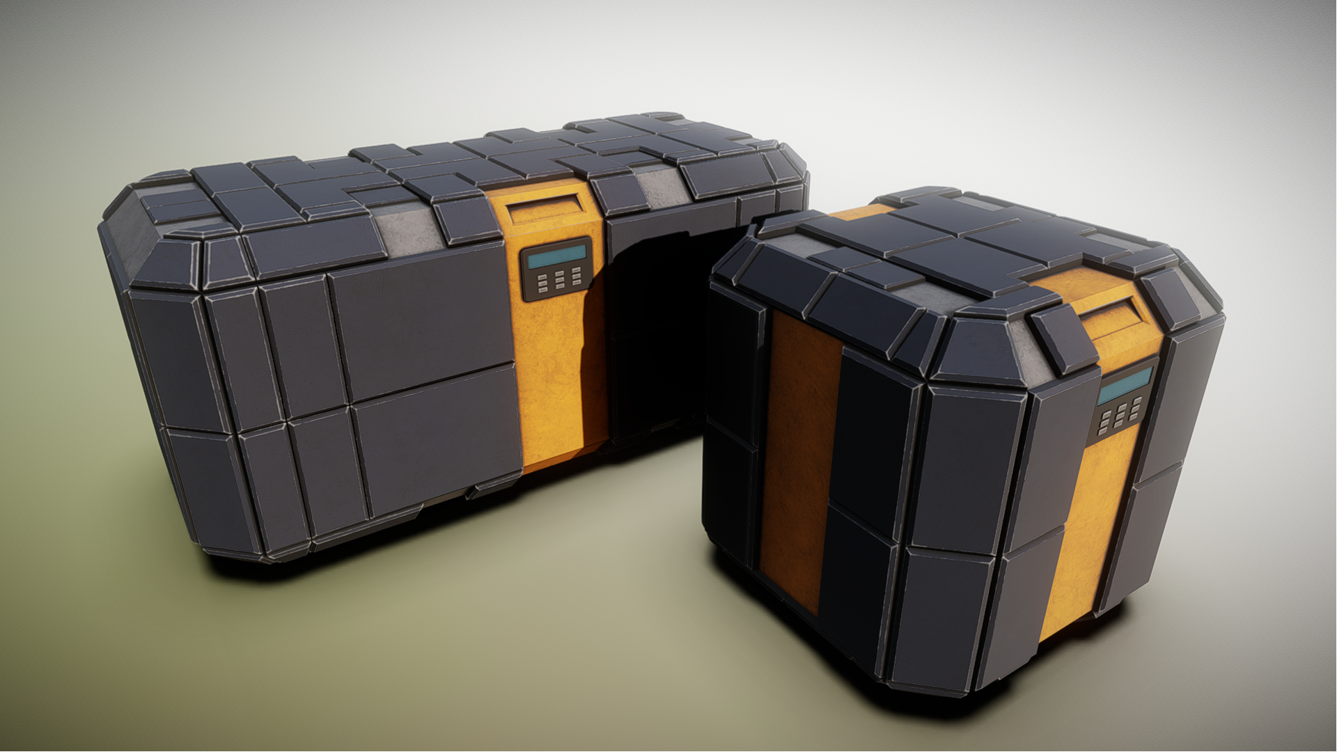 Lowpoly Scifi Crate Pack | Fab