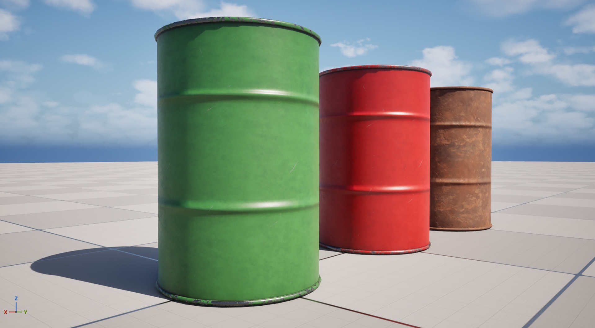 Media 1 for listing Metal Barrel Opened PBR Low Poly