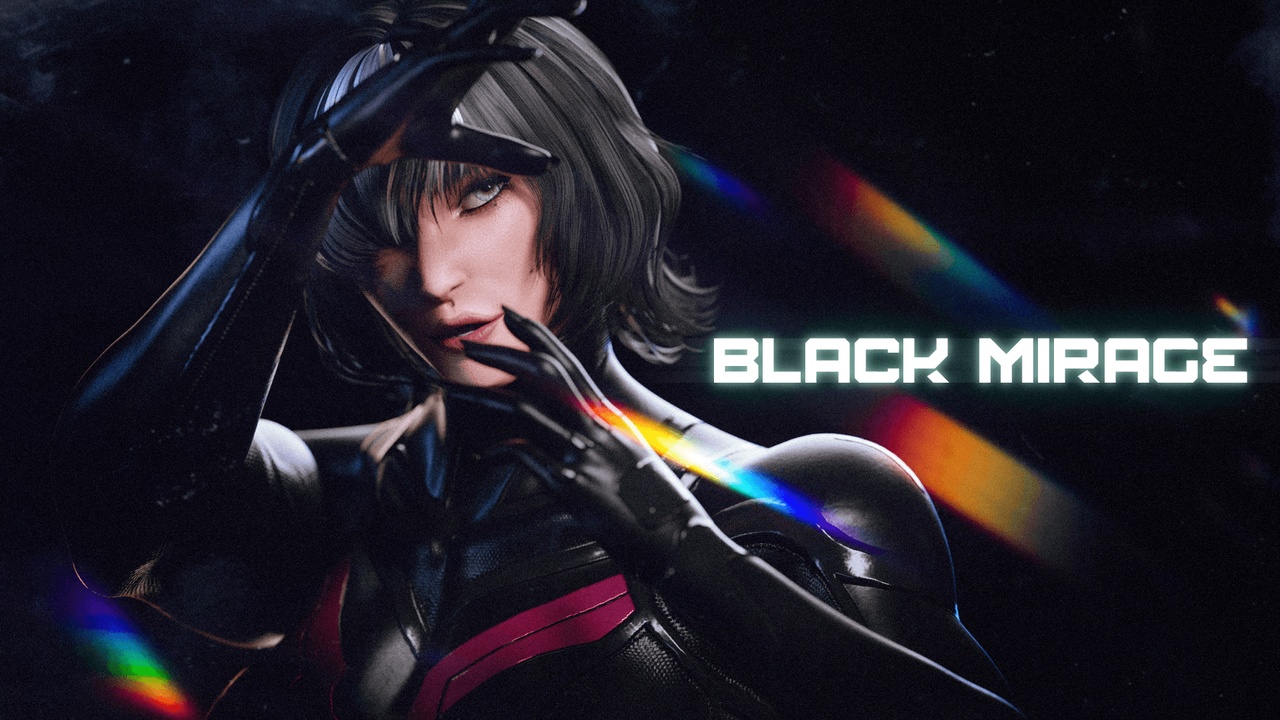 Media 1 for listing Female Superhero Game Character - Black Mirage