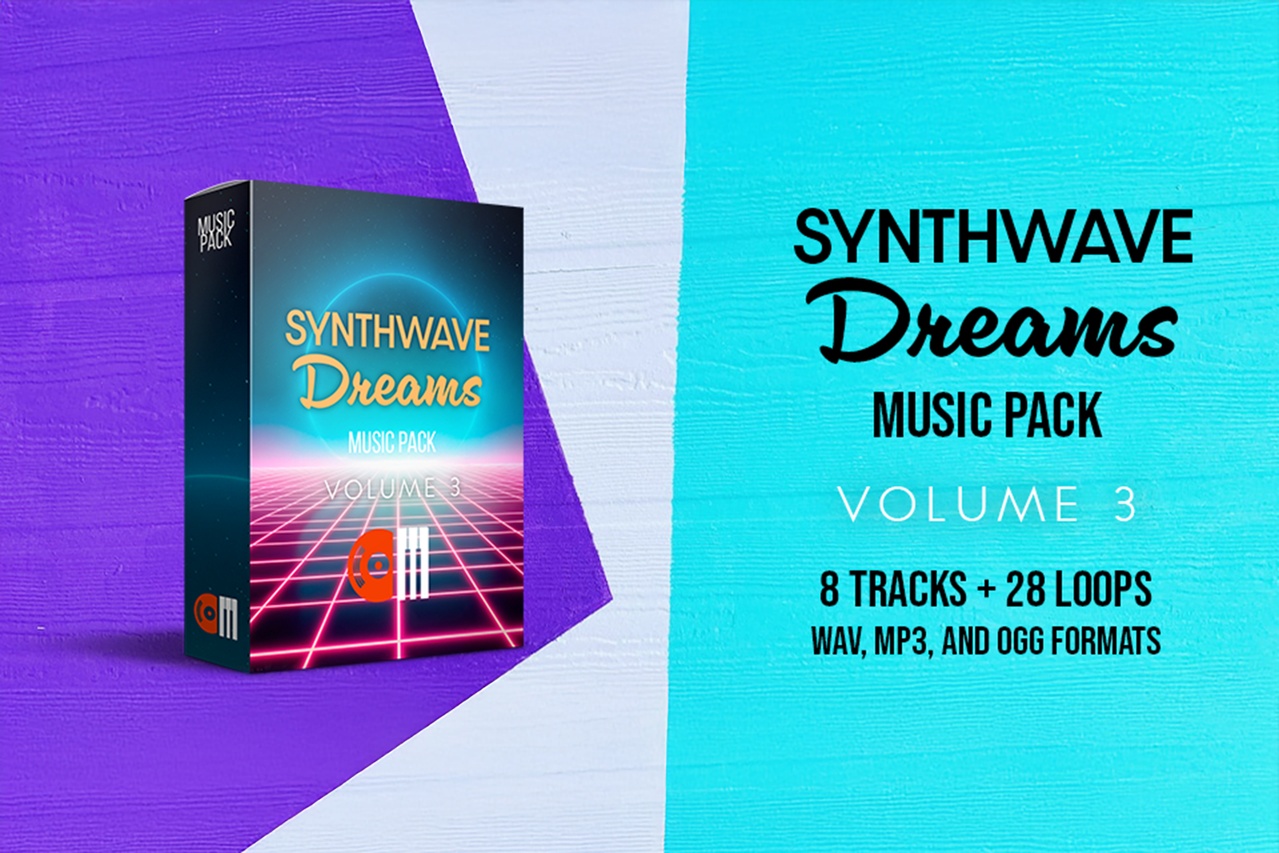Media 1 for listing Synthwave Dreams Music Pack - Vol. 3