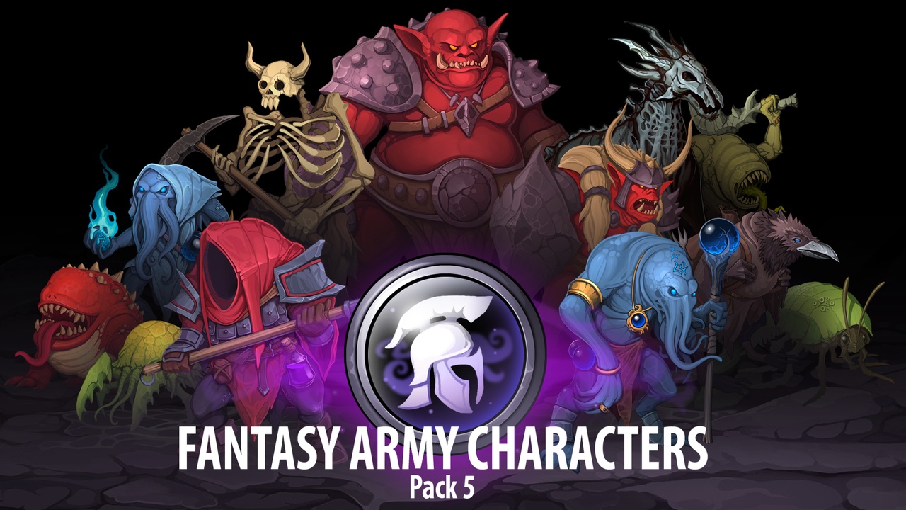 Media 1 for listing Fantasy Army Characters pack5