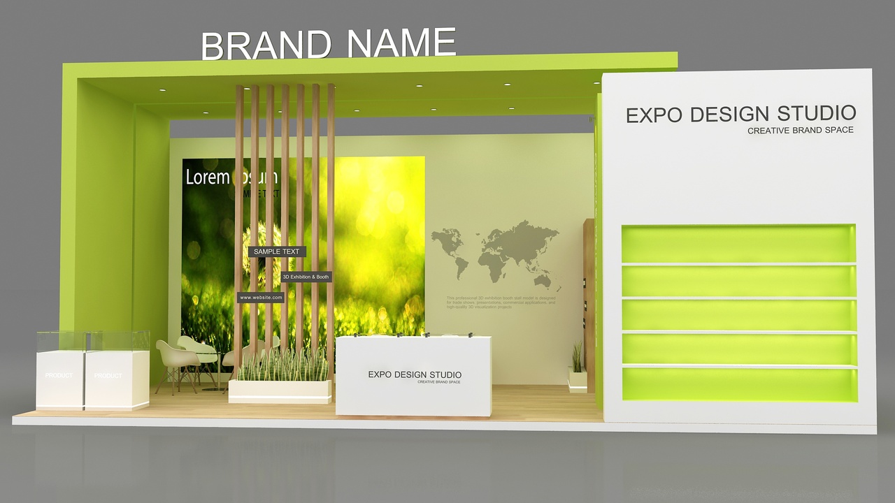 Media 1 for listing exhibition booth stand