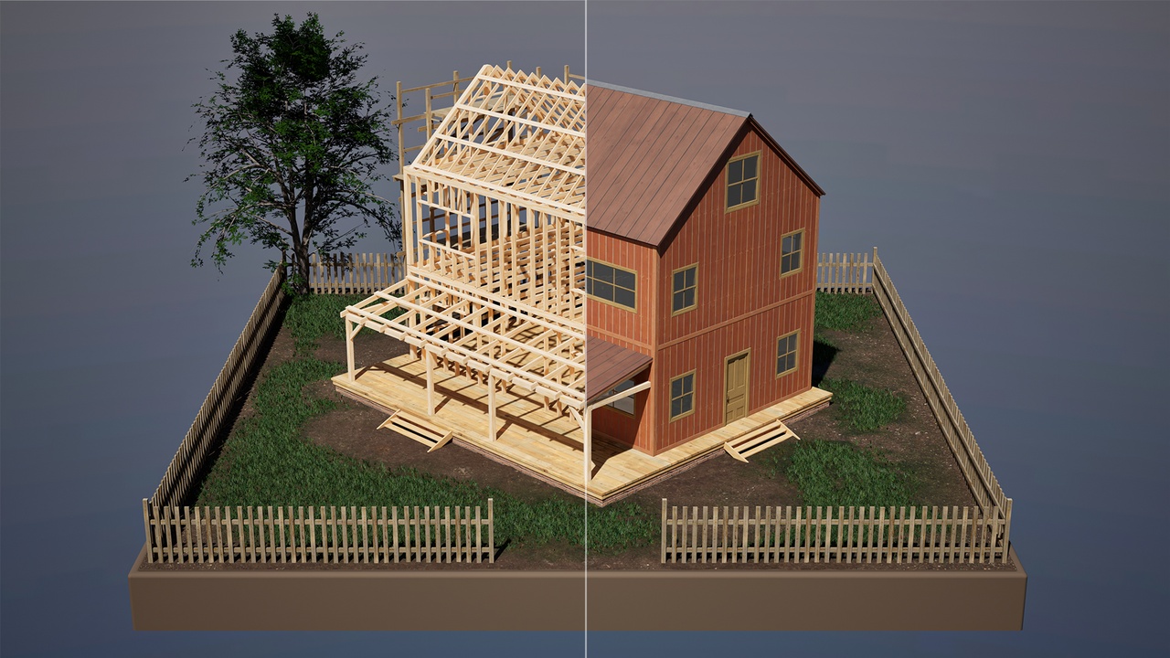 Media 1 for listing RTS Farmhouse - Modular Animated Construction