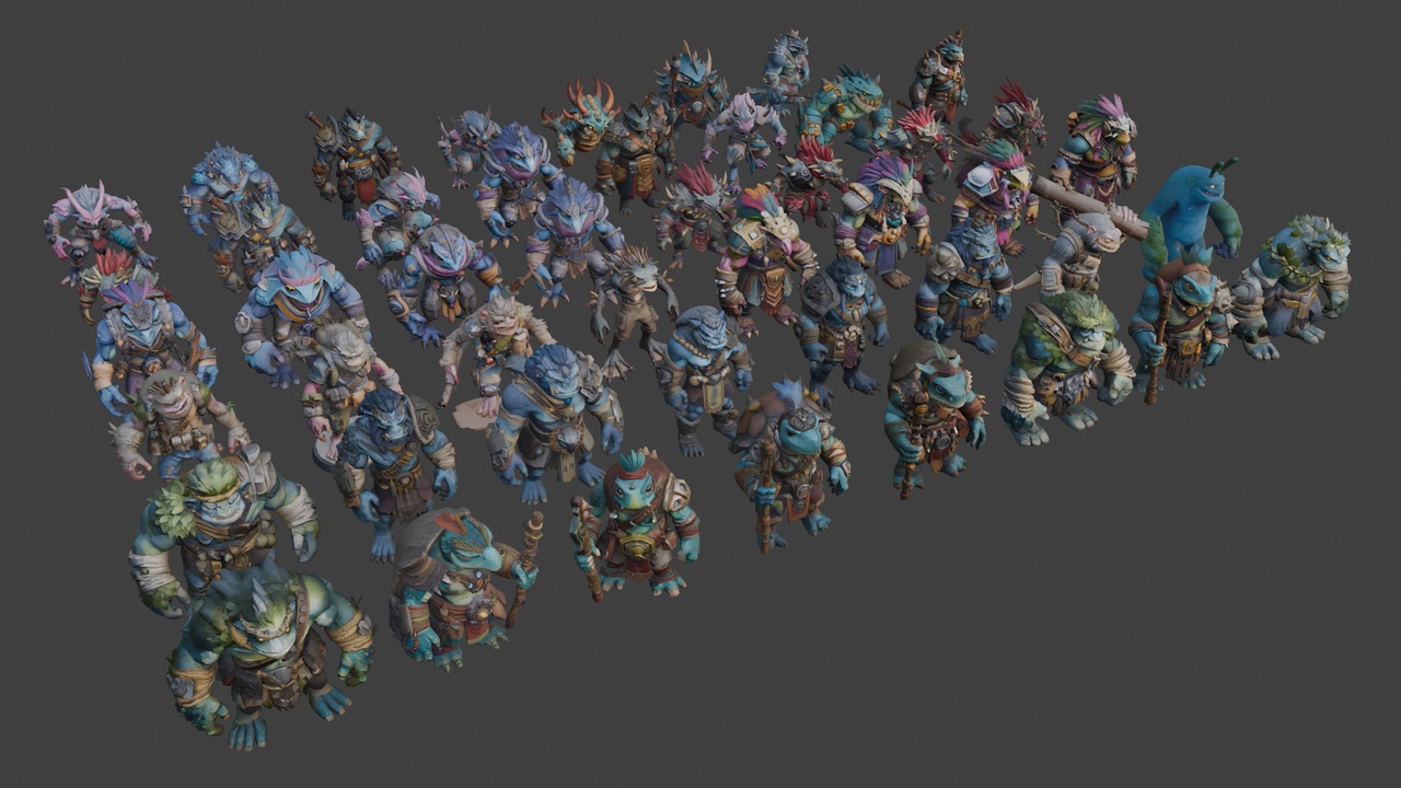 Media 1 for listing Stylized Monsters Bundle (47 Characters) 👹