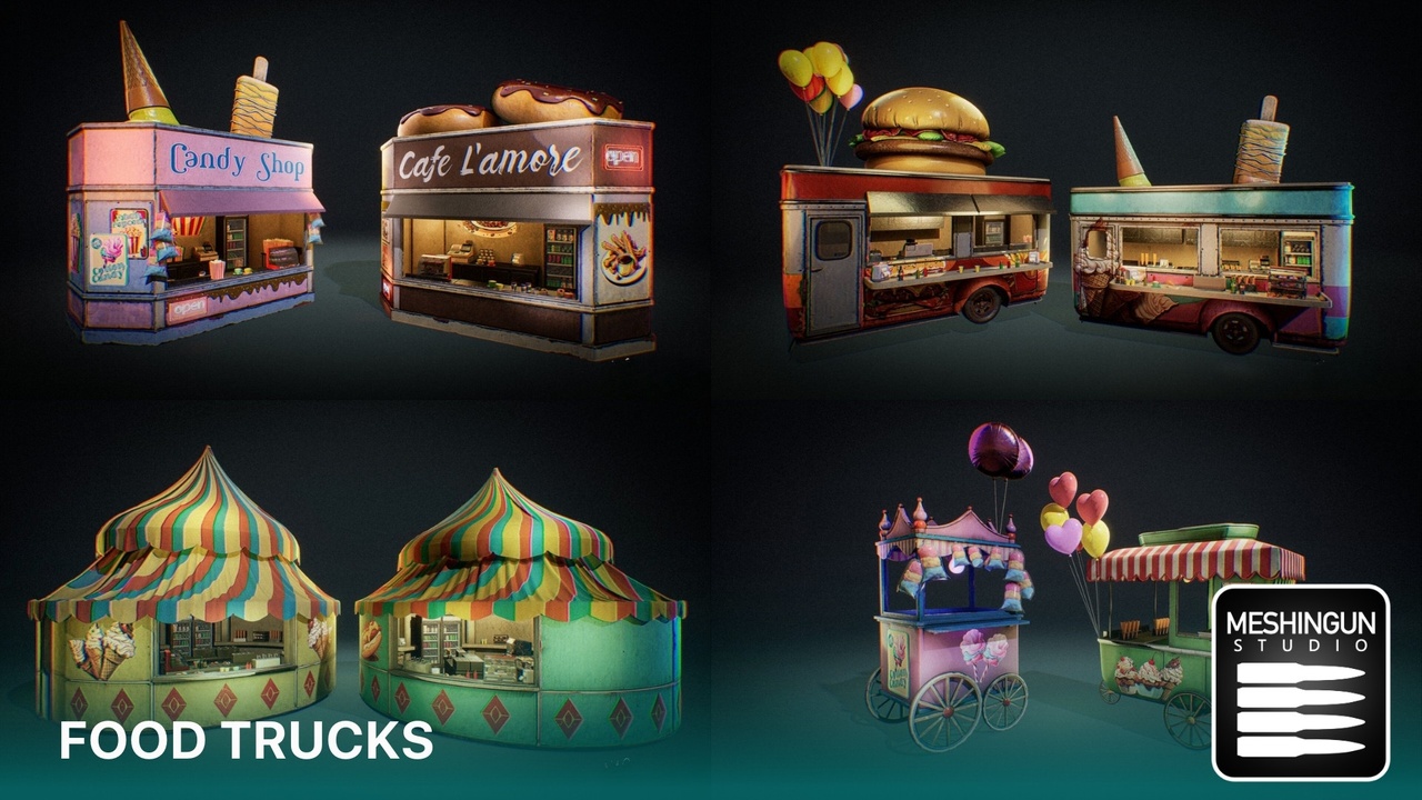Media 1 for listing Food Trucks & Shops - Theme Park Attractions