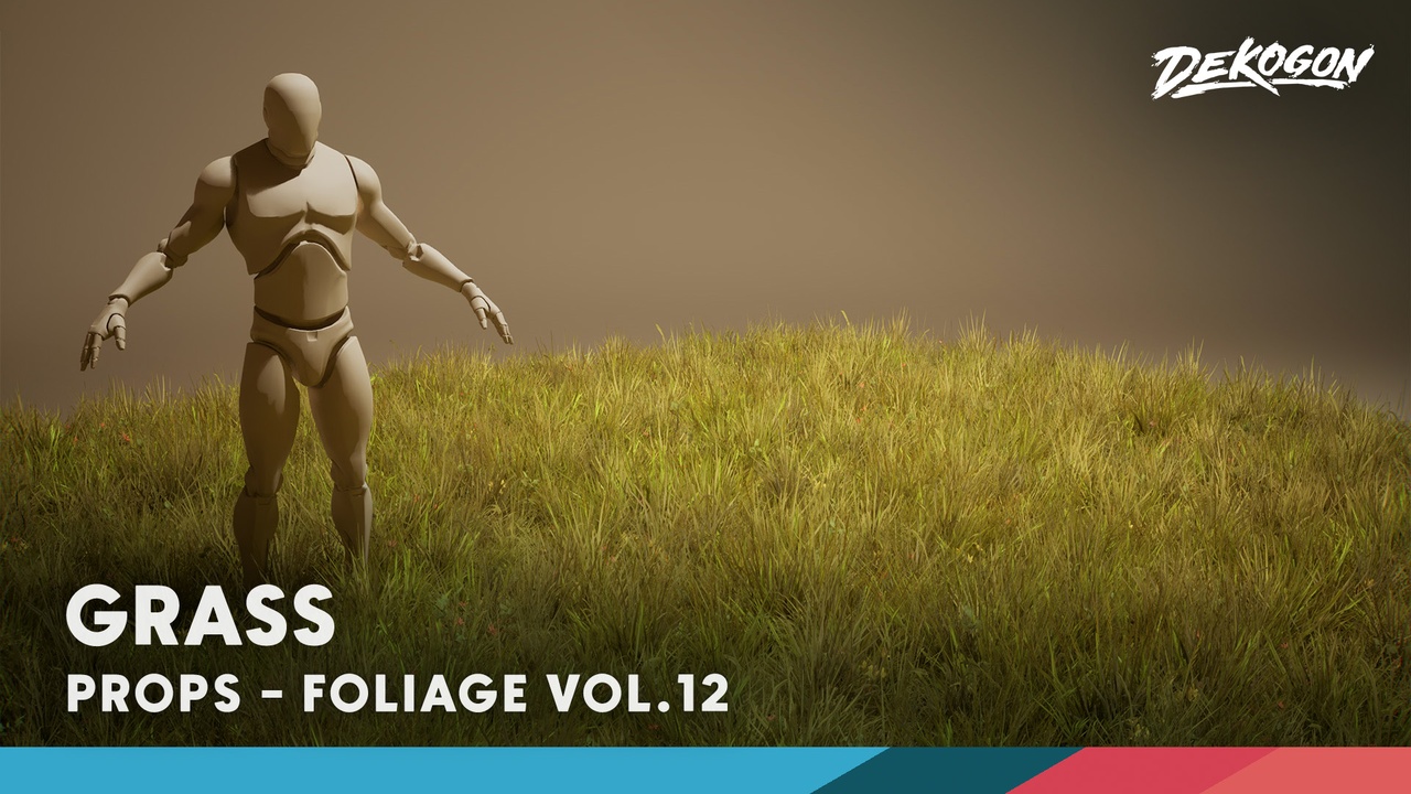 Media 1 for listing Foliage VOL.12 - Grass (Low Poly)