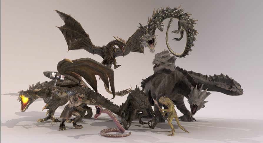 Mist Lizard Heroic Fantasy Lizard Creatures | Fab