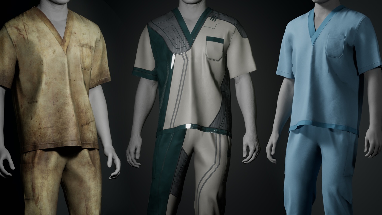 Media 1 for listing Male Scrub Set