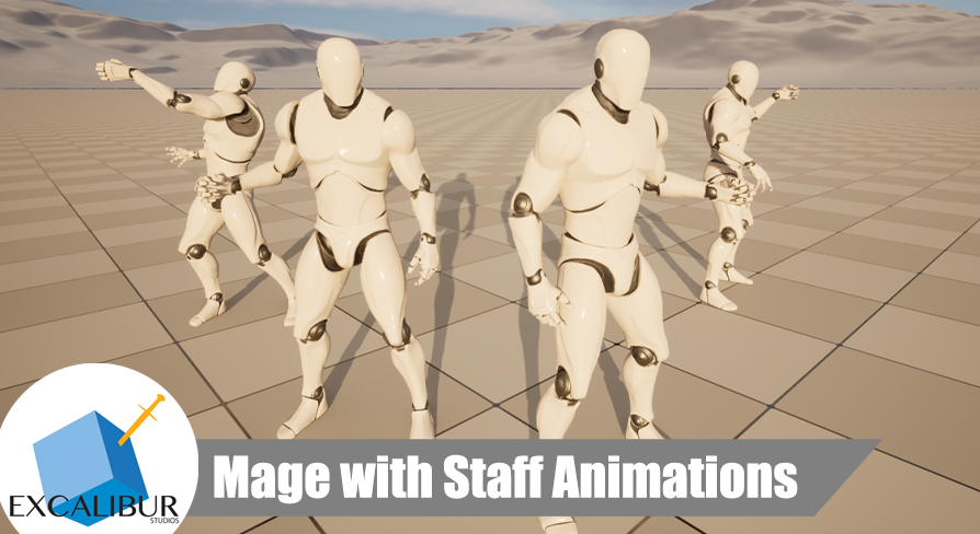 Mage with Staff Animations | Fab