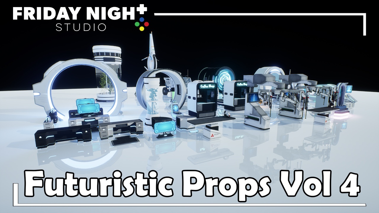 Media 1 for listing Ultimate Futuristic Props Bundle – Sci-Fi Pack Vol. 4