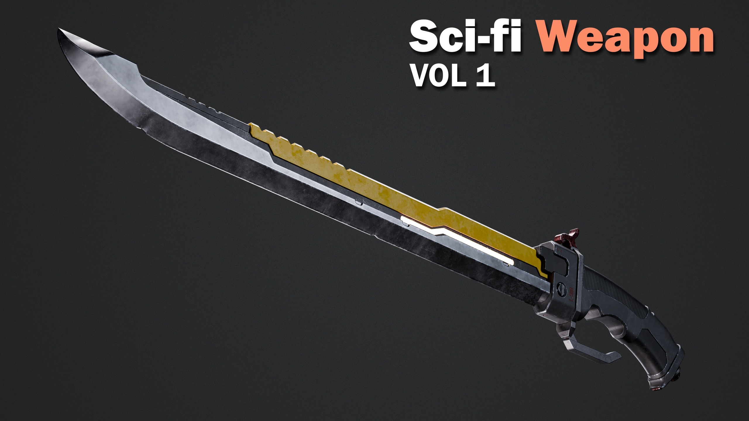 Media 1 for listing Sci-fi Weapon - Game Ready Sword