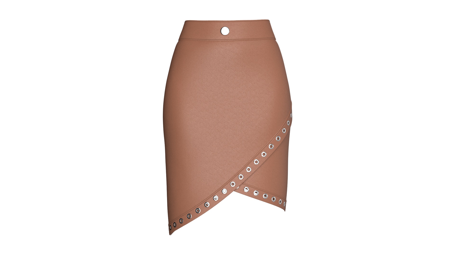 Media 1 for listing Girls Leather Skirt With Eyelet - Detail | High Poly