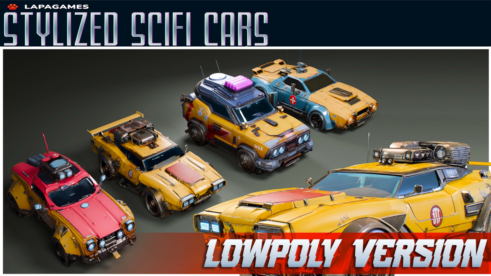 Stylized Sci-Fi Cars🚗 | Fab