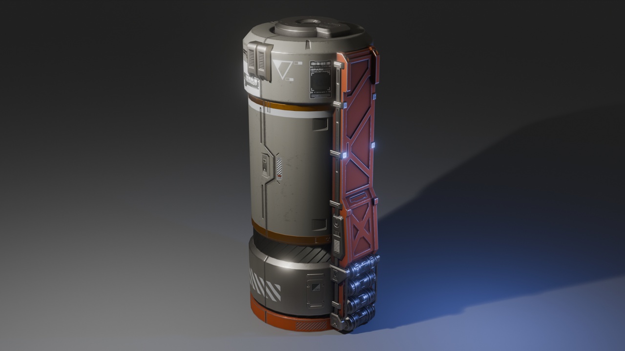 Media 1 for listing Sci-Fi Storage tank,Cylinder,Bucket,Oil conservancy tank