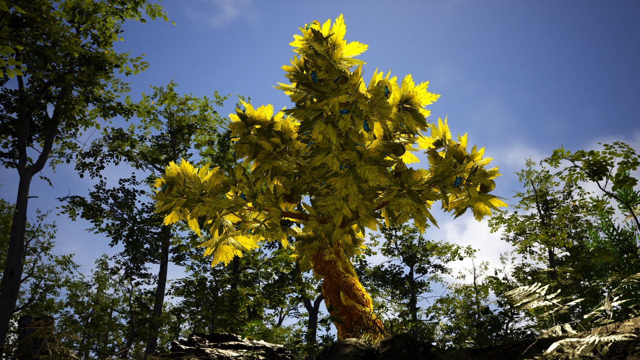 Media 1 for listing Yellow Fantasy Forest - 6 Golden Spiral Tree Plant