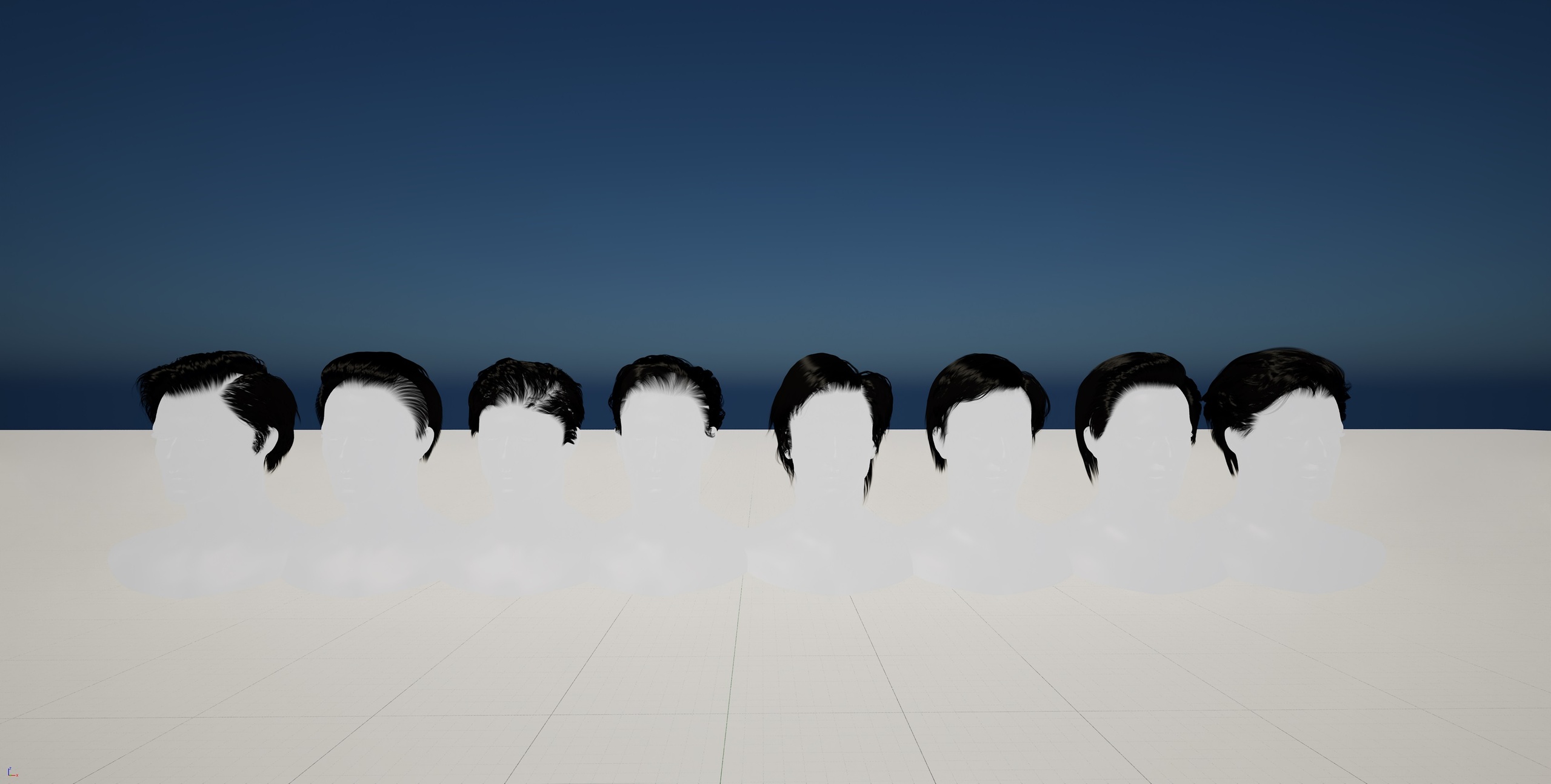 Media 1 for listing 8 real-time realistic male hair grooms digital human