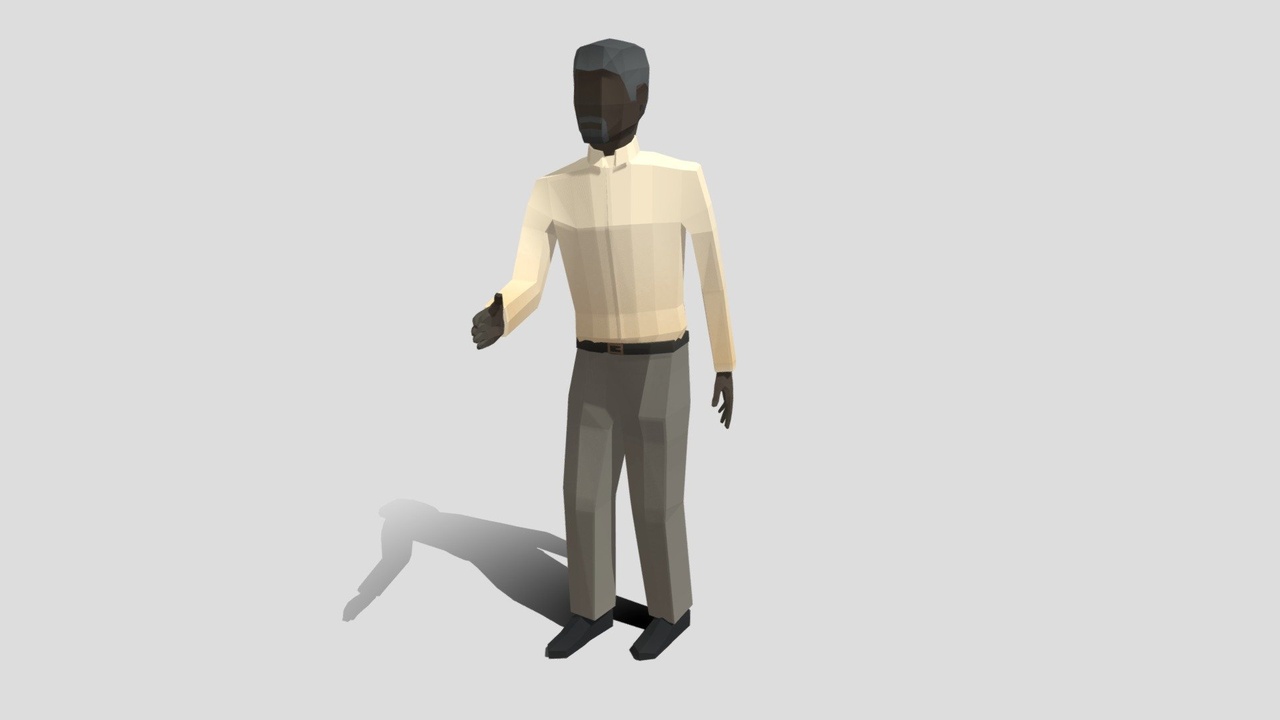 Media 1 for listing Business Male_3_ Low Poly Style