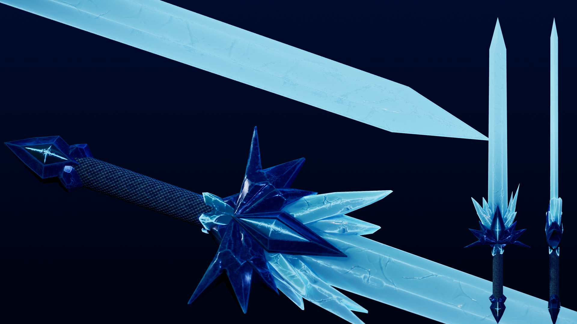 Frostshard Crystal Sword | Fab