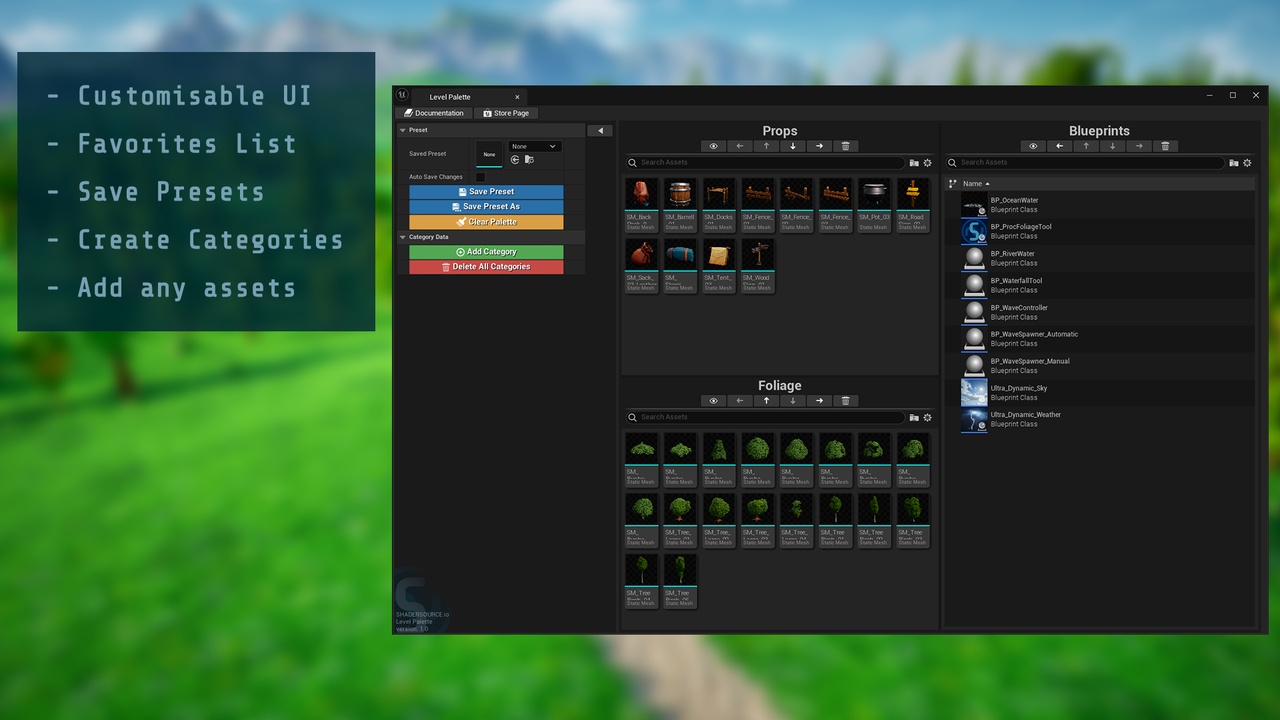 Media 1 for listing SHADERSOURCE - Level Palette
