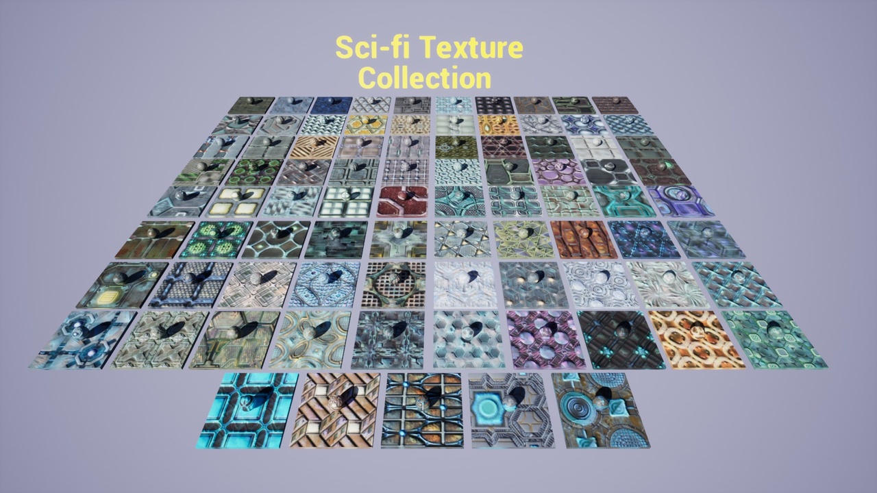 Media 1 for listing Sci-fi Textures Collection