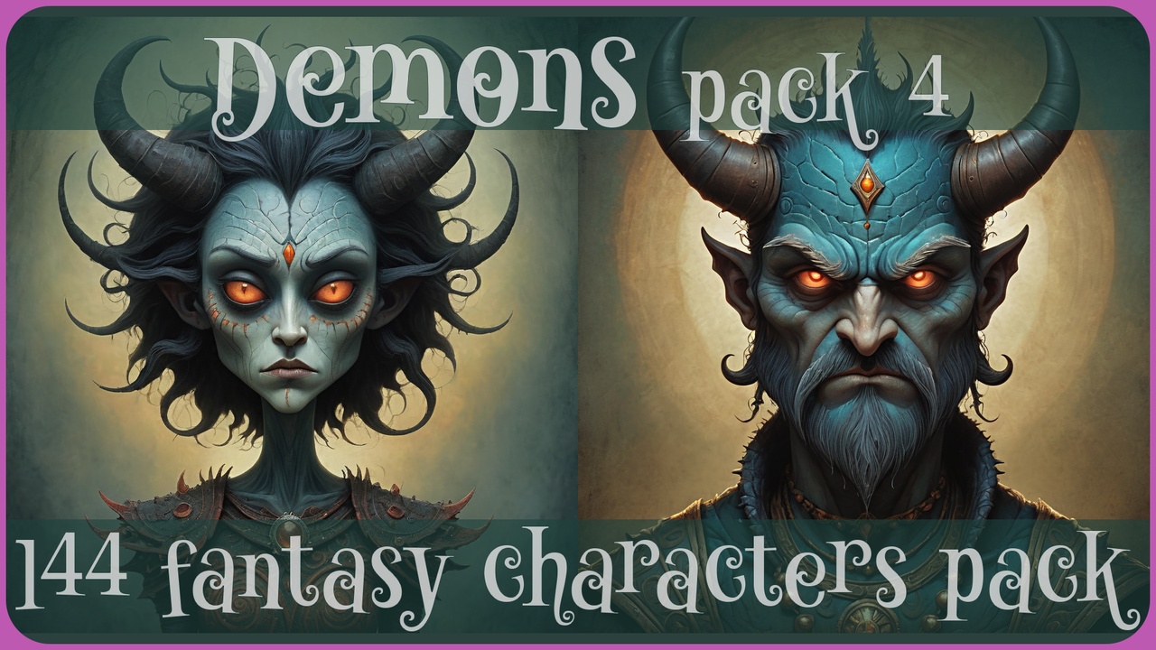 Fancy Demons Fantasy Demons Pack 4 | Fab