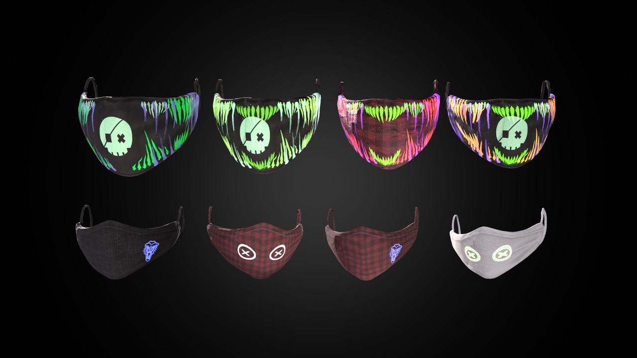Punk Masks Pack 제품 등록을 위한 미디어 1개
