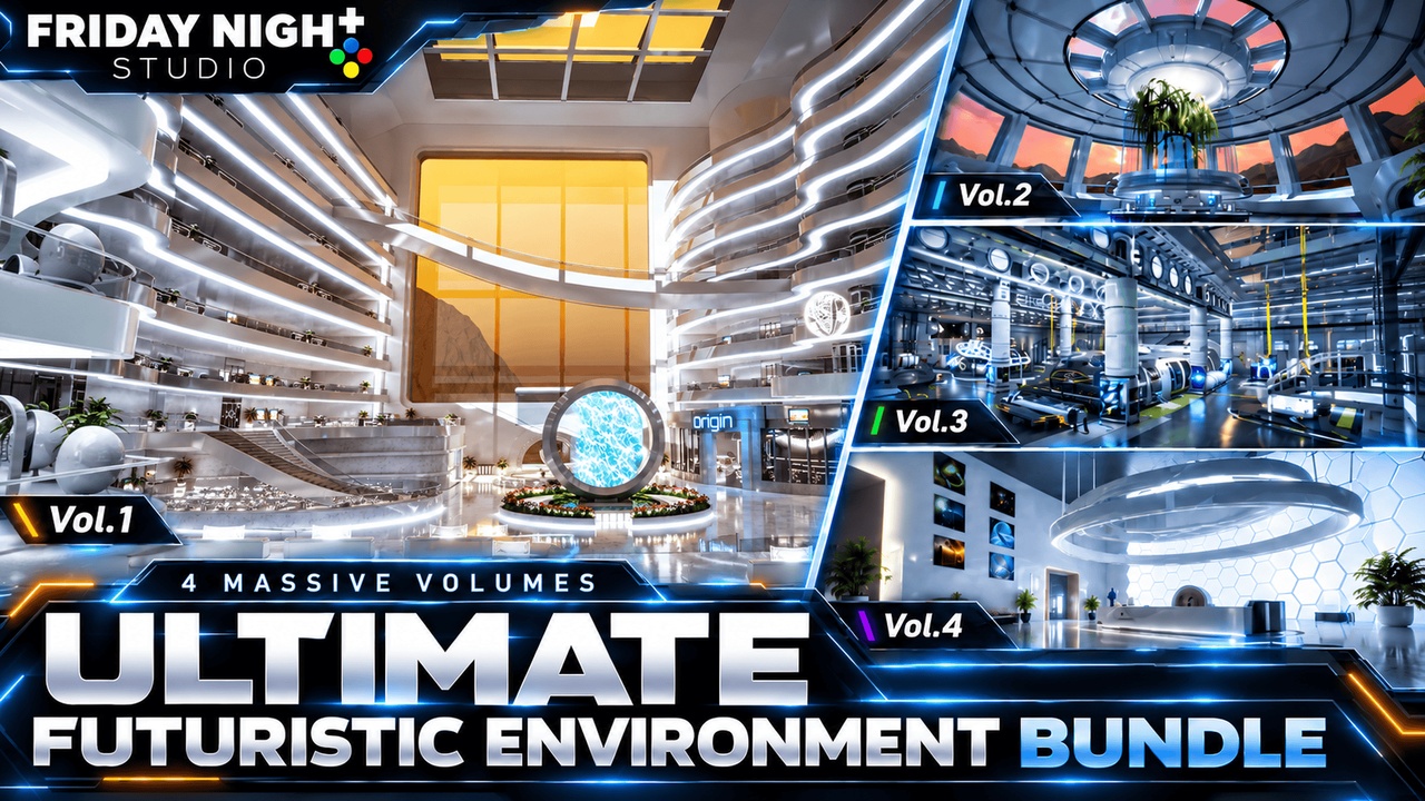 Media 1 for listing Ultimate Futuristic Environment Bundle – Modular Sci-Fi Kit