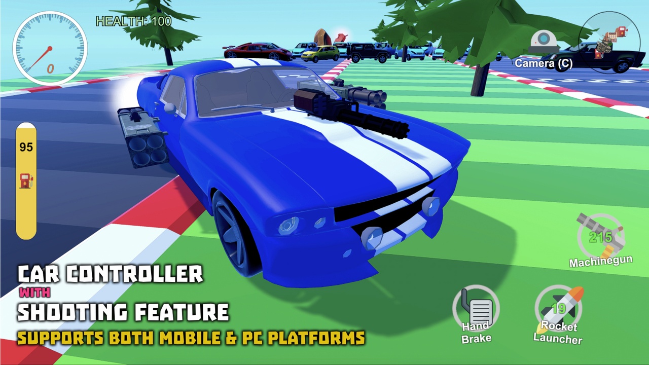 Media 1 for listing Car Controller with Shooting Capabilities for Both Mobile and PC