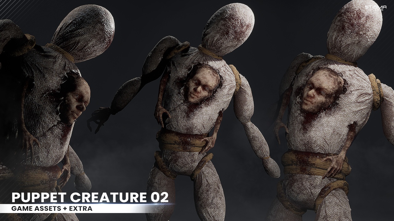 Media 1 for listing Puppet Creature 02 - Game Assets + Extra