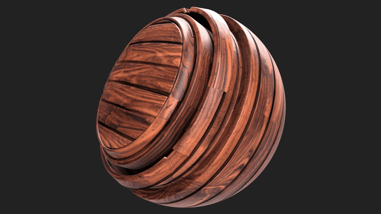 出品049_horizontal-wood-grain_Black-Walnut【sbsar & GLB】(Material & SeamlessTexture)のメディア1