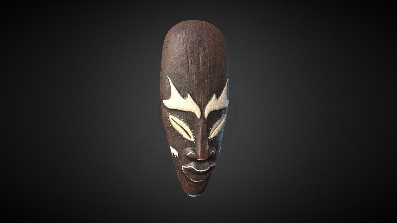 Media 1 for listing African Tribal Mask model 07