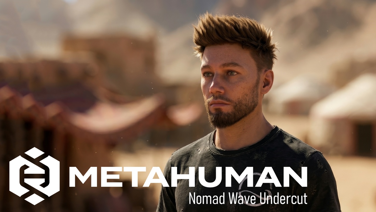 Media 1 for listing MHC: Nomad Wave Undercut | Metahuman Groom Hair