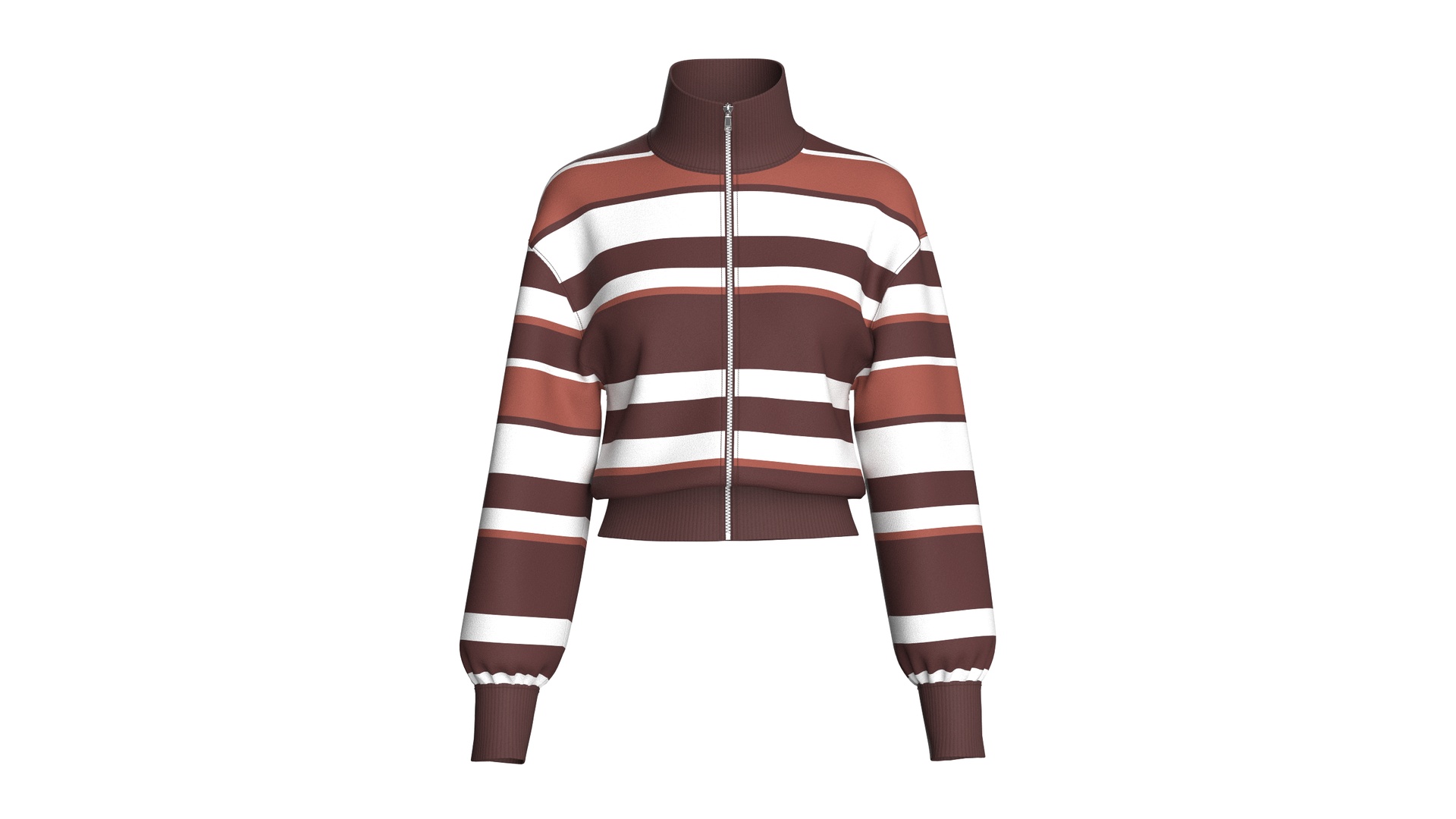 Media 1 for listing Girls Multi - Color Striped Cropped Jacket | High Poly