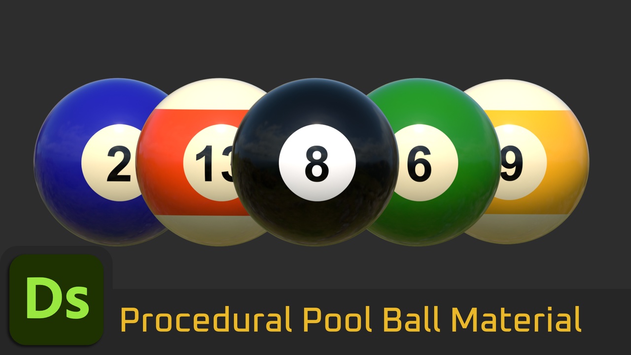 Media 1 for listing Procedural Pool Ball Material