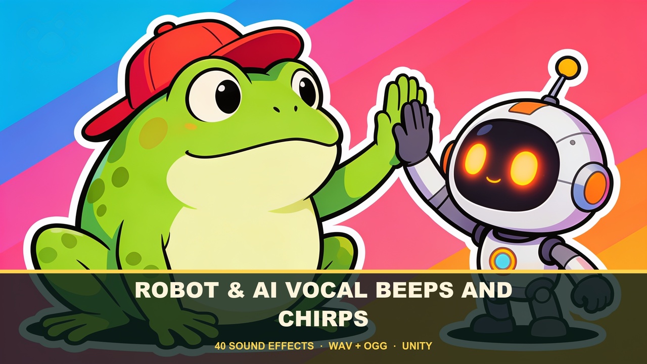 Media 1 for listing Robot & AI Vocal Beeps and Chirps — 40 Sound Effects
