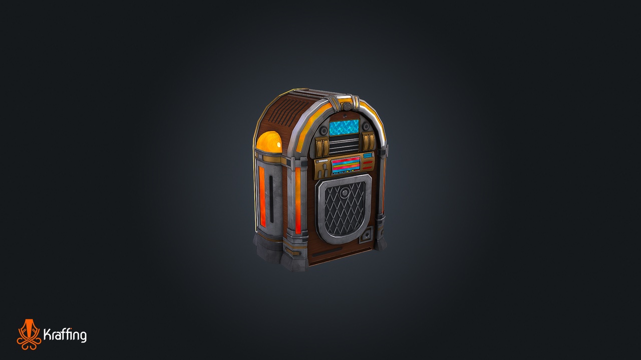 Media 1 for listing Jukebox V1 - Vintage Music – Game Ready PBR
