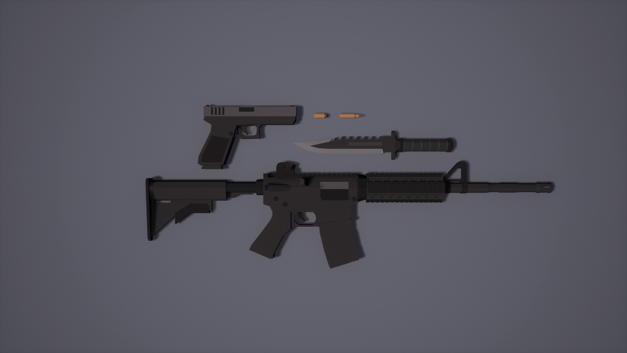 Media 1 for listing Low Poly Weapons Lite