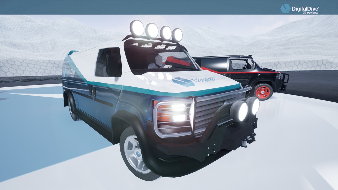 Media 1 for listing Drivable Cars: Van   3D assets and Blueprints